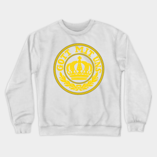 GOTT MIT UNS GOLD Crewneck Sweatshirt by Devotee1973